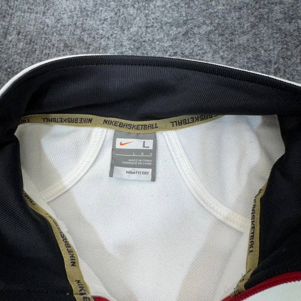 Nike Tracksuit Mens Large Medium White Basketball Warm Up Jacket Pants NYC Set